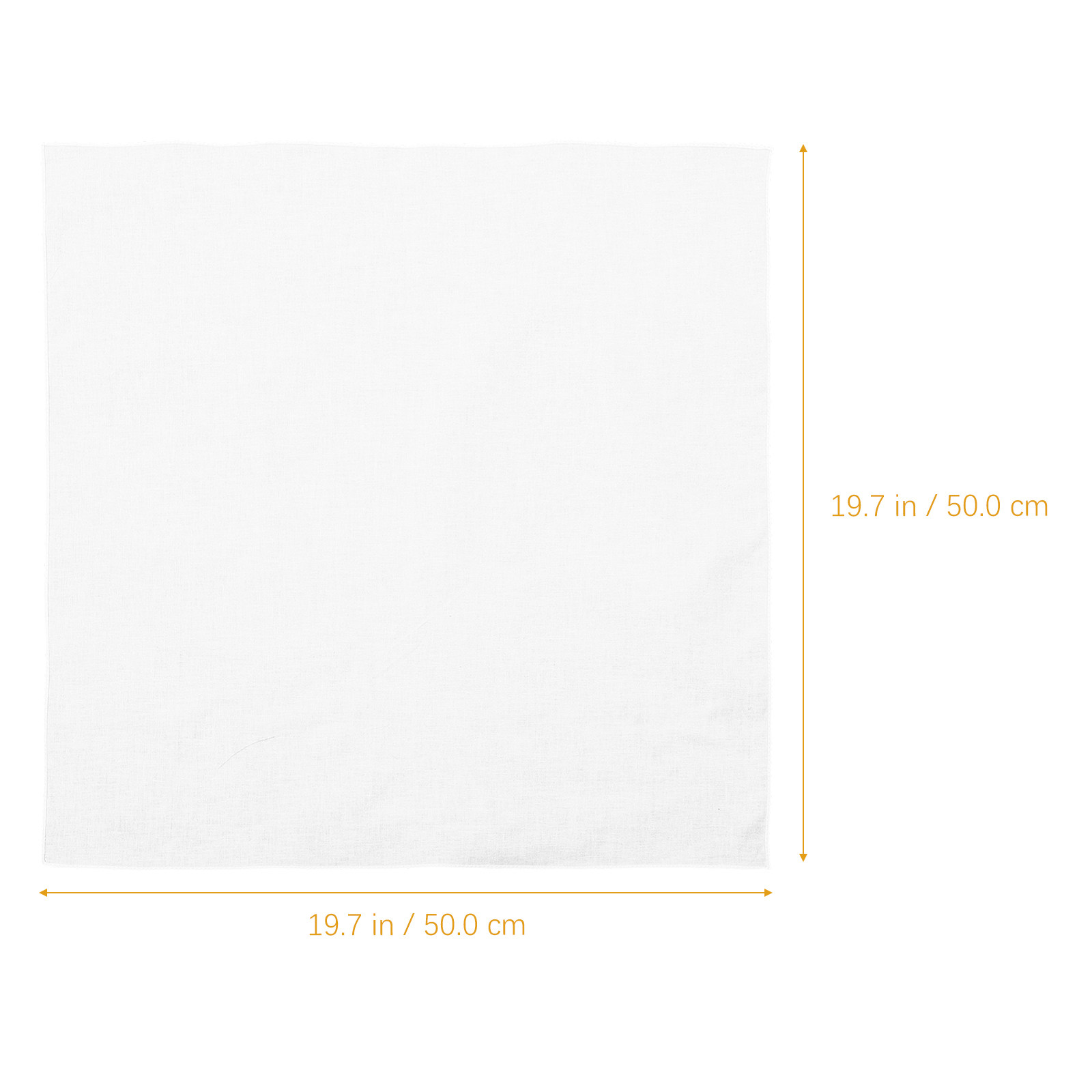 White Cotton Handkerchief Squa – Bandana Blank White recenzja i cena