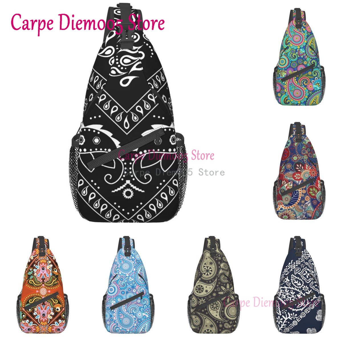 Black And White Paisley Chican – Bandana Blank White recenzja i cena