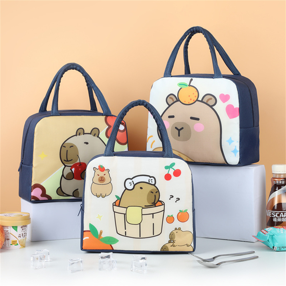 Cartoon Capybara Lunch Bag Ins – Tote Bag Sublimation recenzja i cena