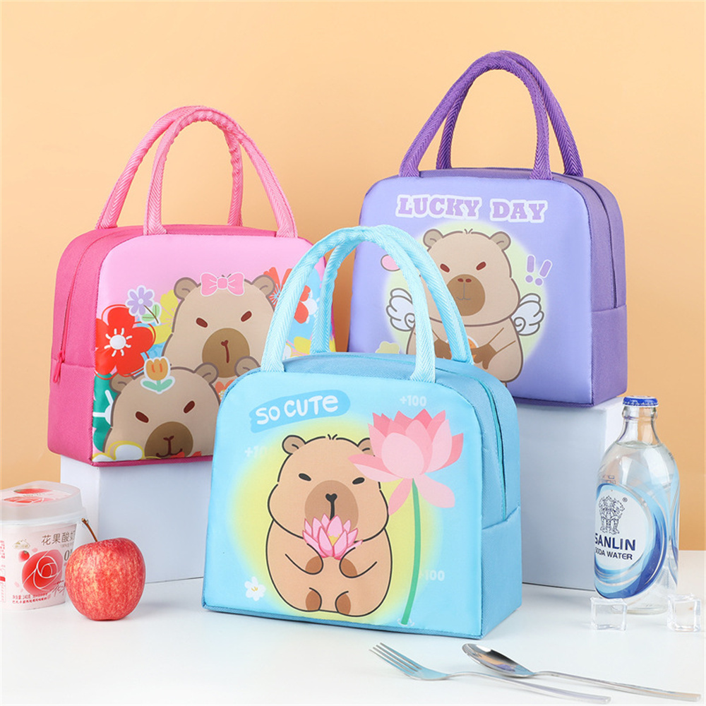 Cartoon Capybara Lunch Bag Ins – Tote Bag Sublimation recenzja i cena
