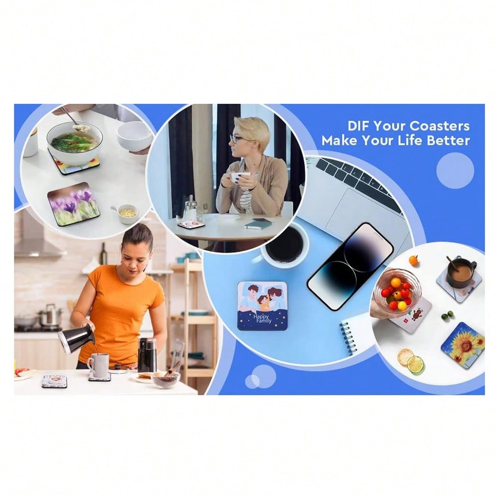 1PCS Square Sublimation Blanks – Coaster Sublimation Blank recenzja i cena