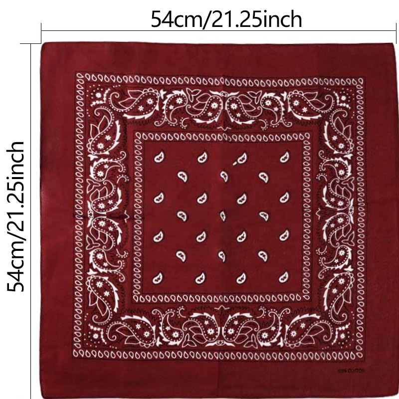 Hip Hop Cowboy Paisley Scarf L – Bandana Blank White recenzja i cena