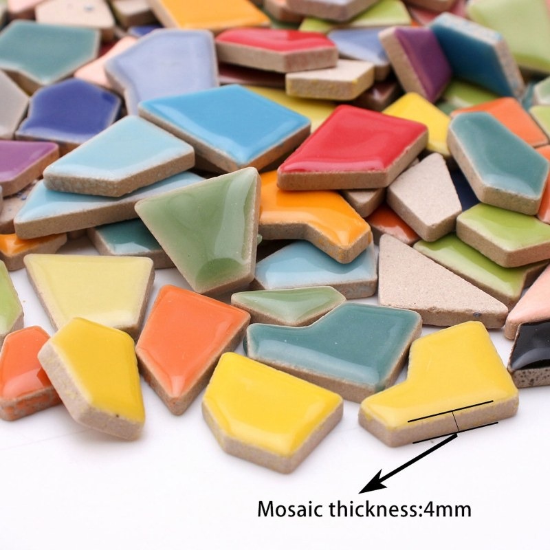 100g Randomly Mixed Colors DIY – Ceramic Tile Blank recenzja i cena