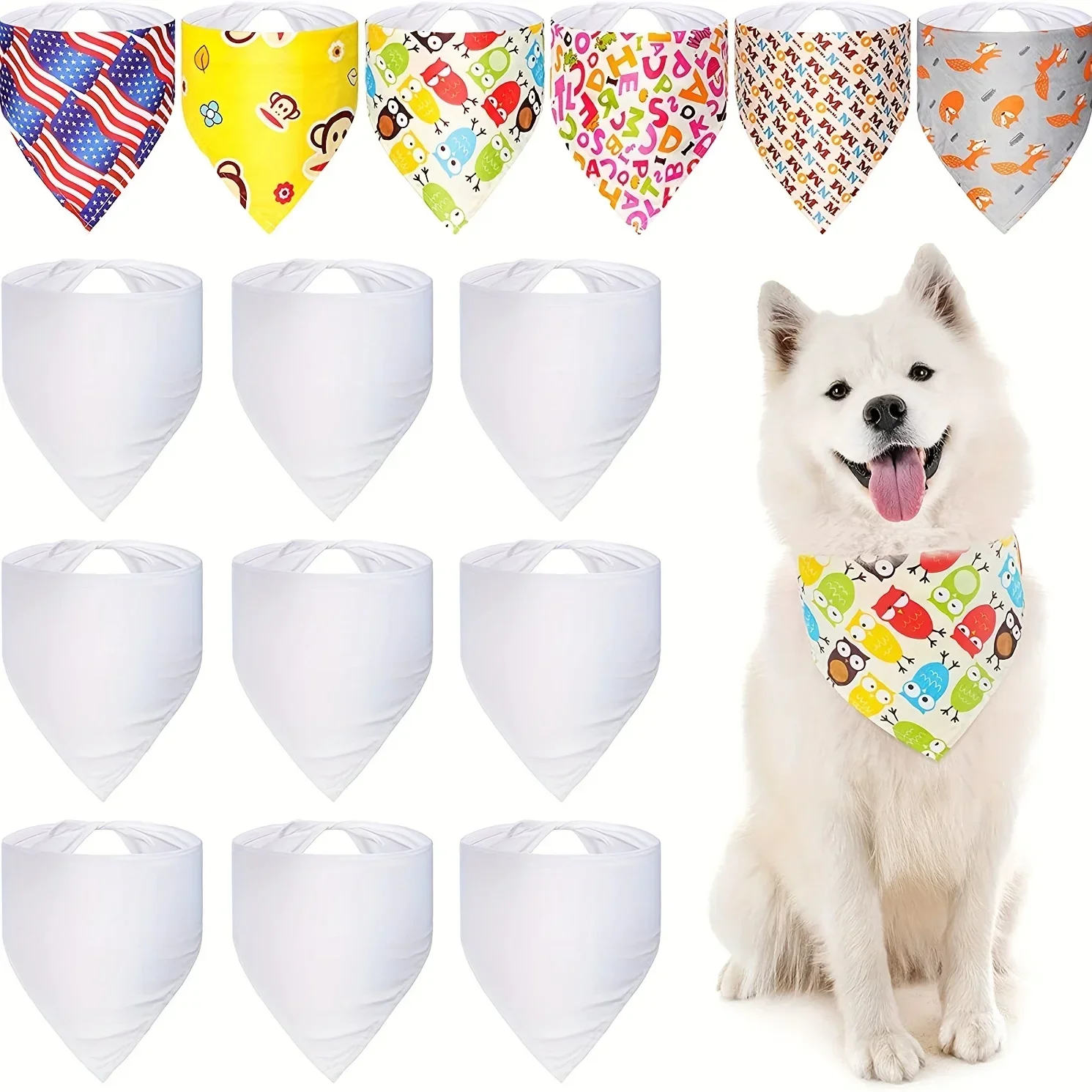 30pcs White Polyester Blank Do – Bandana Blank White recenzja i cena