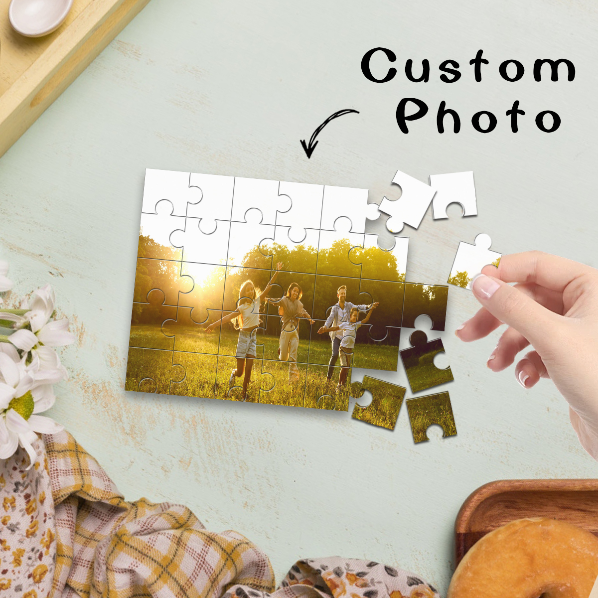 1pc Custom Photo Single Portra – Puzzle Blank White recenzja i cena