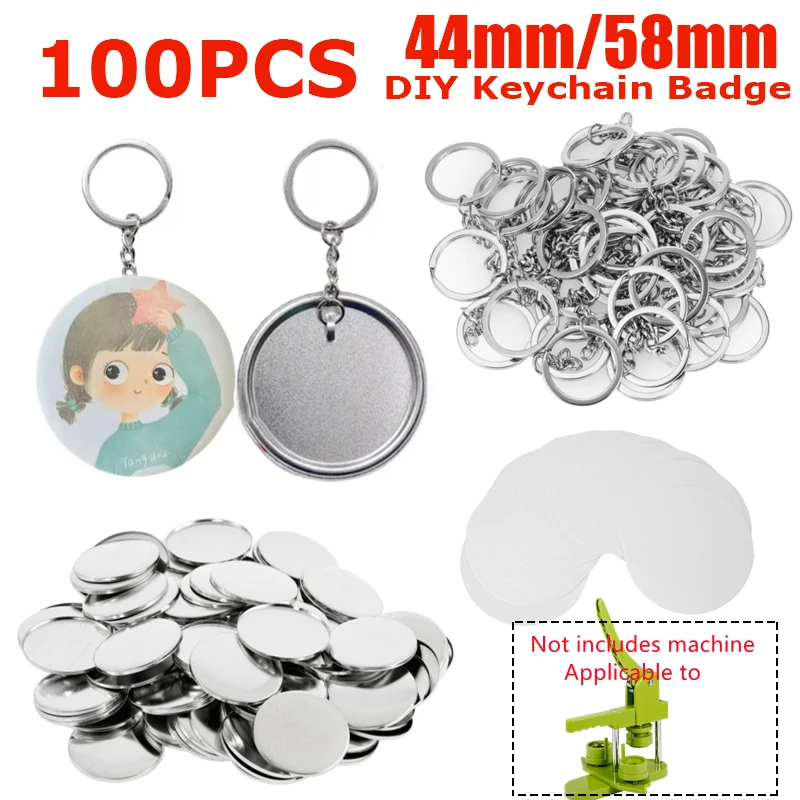 100PCS Blank Plastic/Metal But – Button Badge Blank recenzja i cena