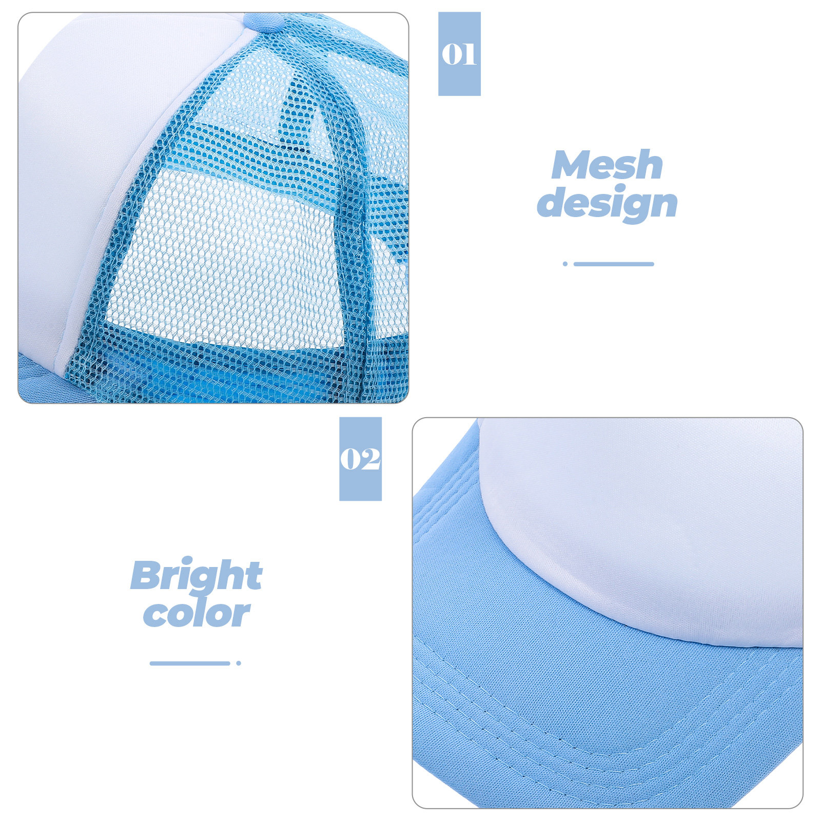 10Pcs Mesh Baseball Hat Blank  – Hat Sublimation Blank recenzja i cena