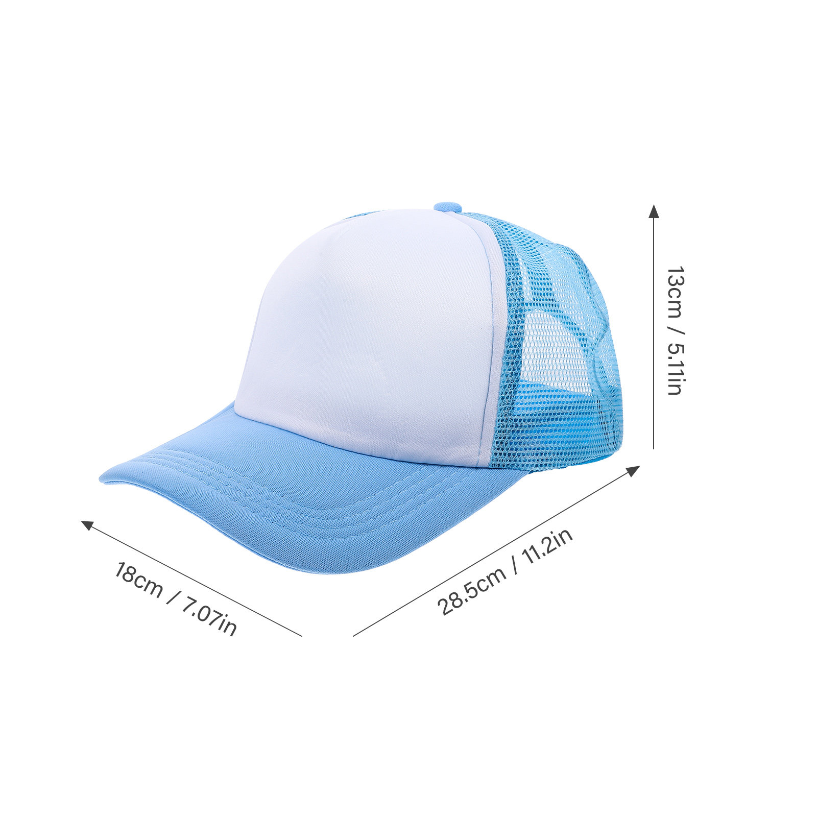 10Pcs Mesh Baseball Hat Blank  – Hat Sublimation Blank recenzja i cena