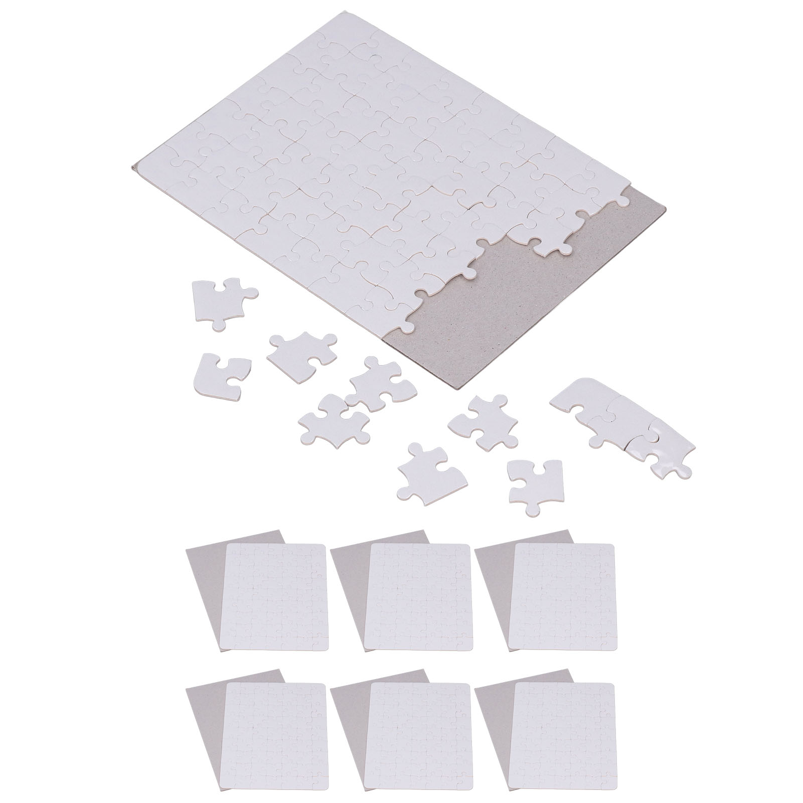 6 Set Blank Puzzles 13x18cm Wh – Puzzle Blank White recenzja i cena