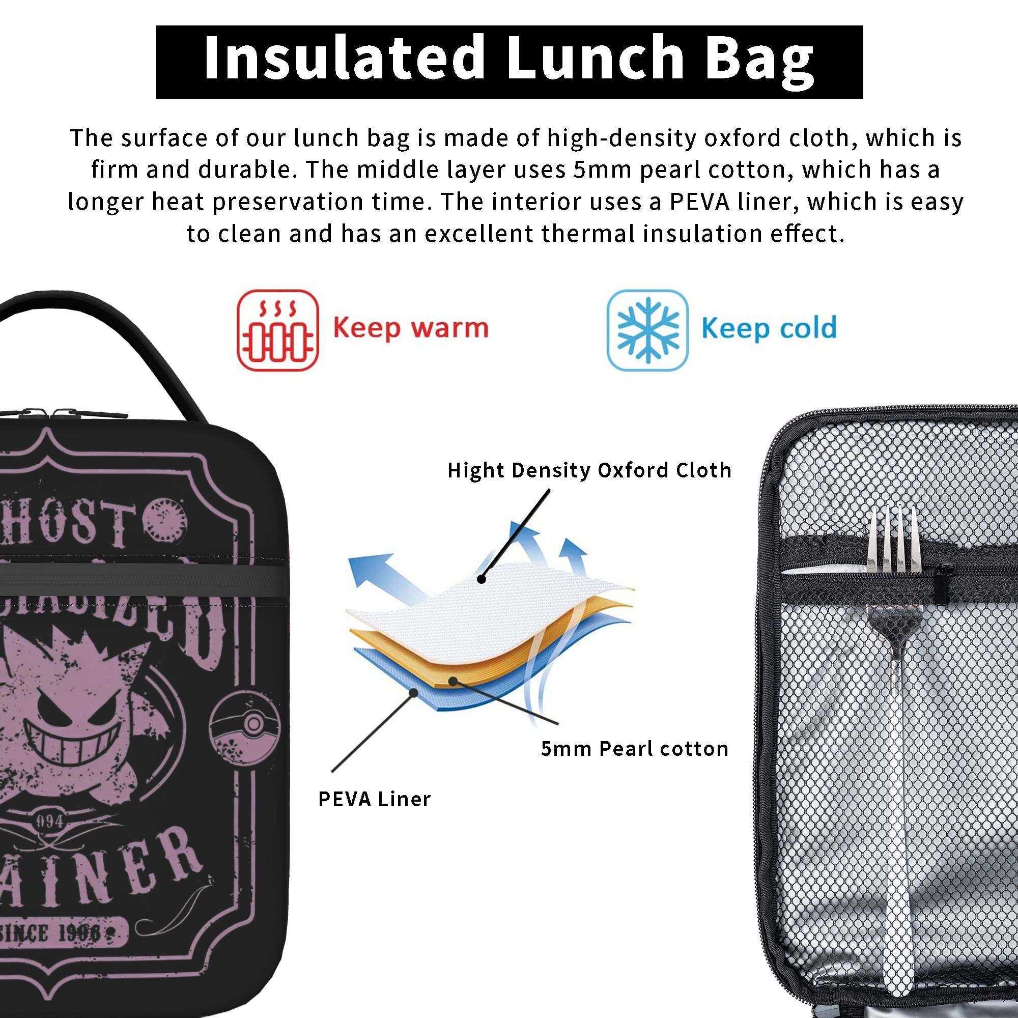 Gengar The Spooky Pokemon Insu – Tote Bag Sublimation recenzja i cena