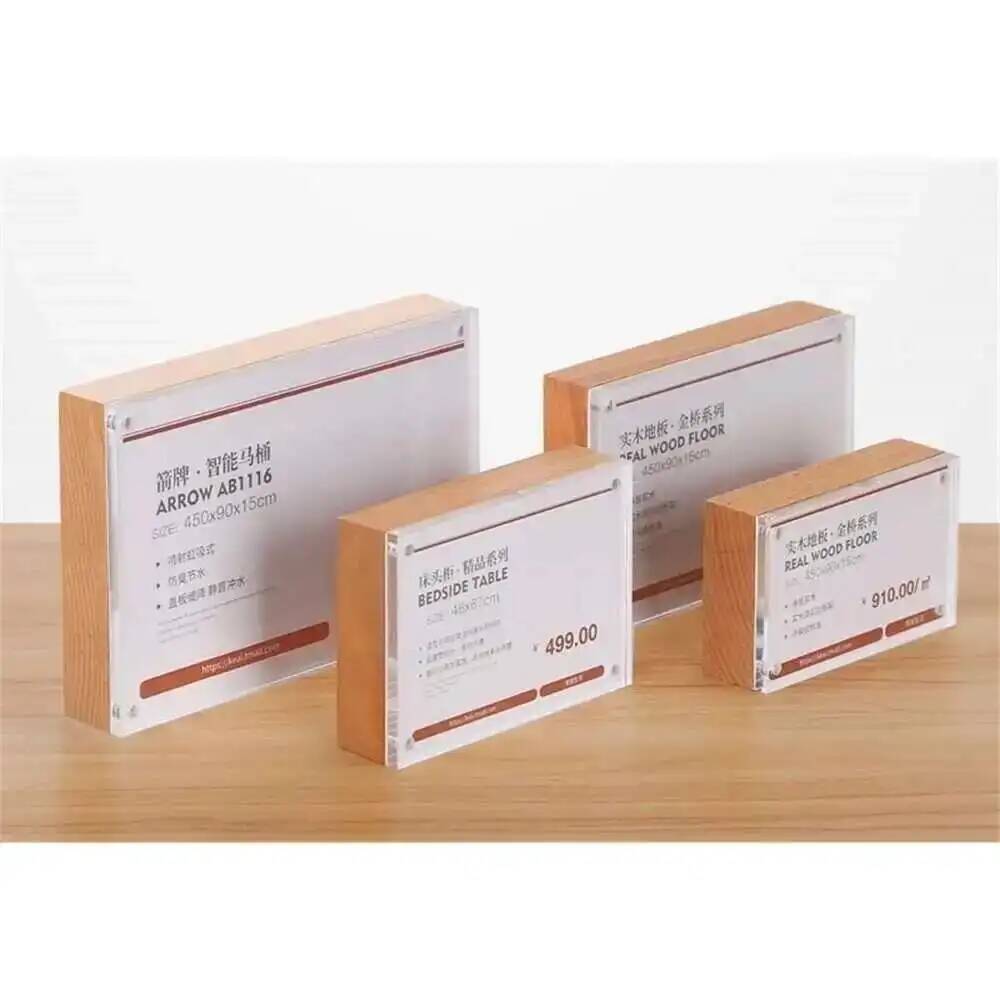 Desk Price Card Display Magnet – Photo Acrylic Block recenzja i cena