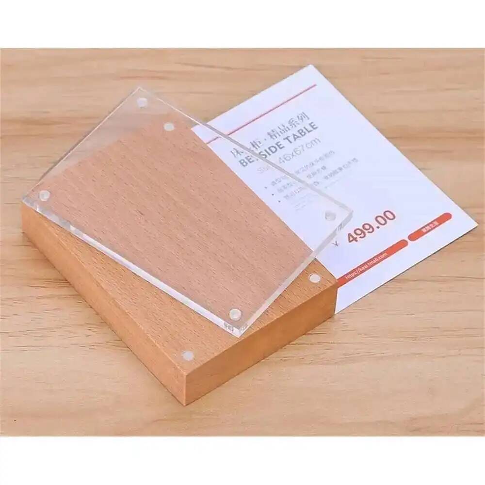 Desk Price Card Display Magnet – Photo Acrylic Block recenzja i cena