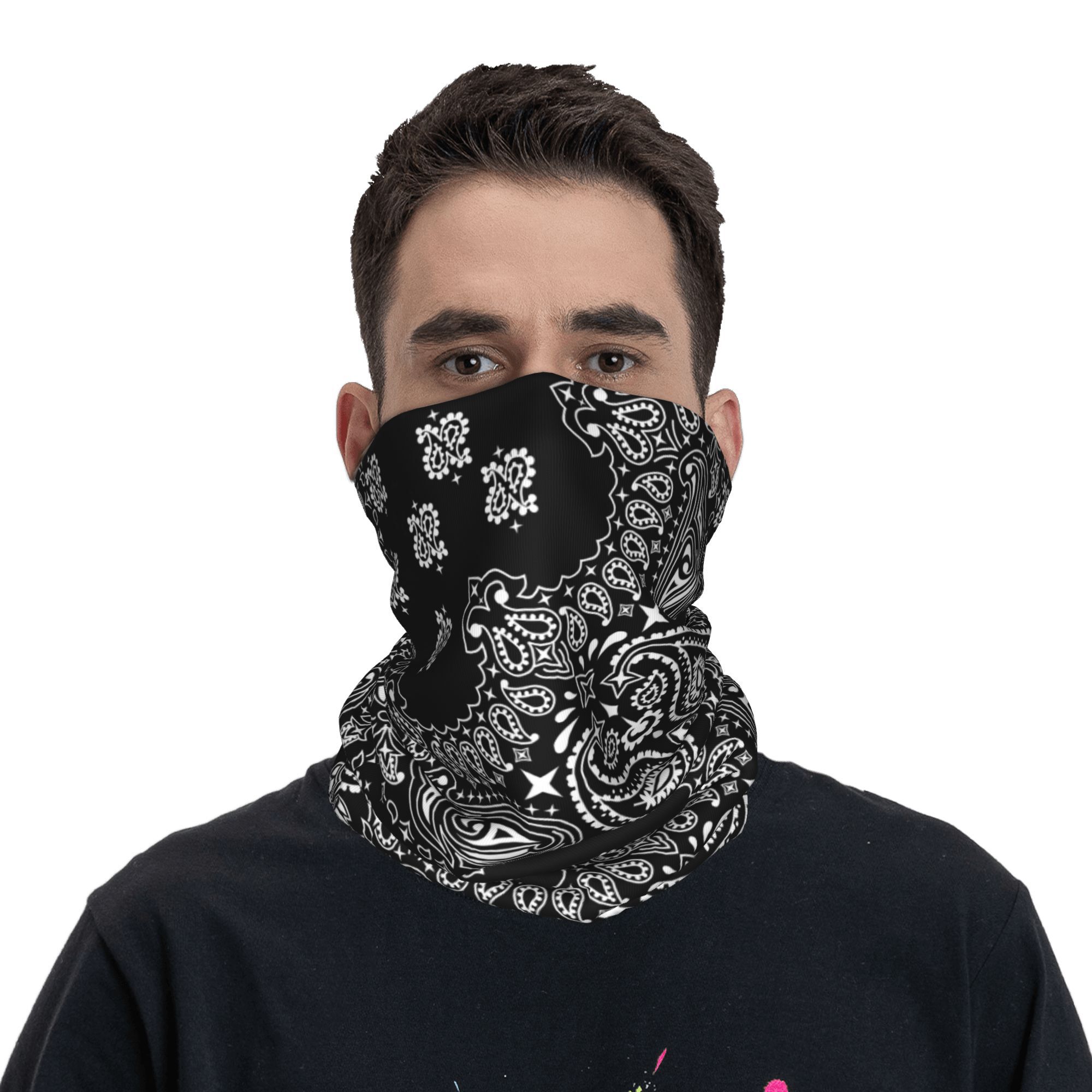 Custom Black And White Paisley – Bandana Blank White recenzja i cena