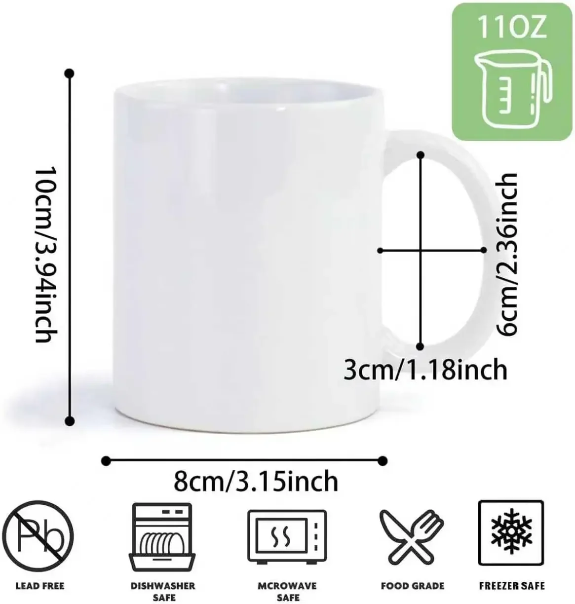 36pcs Sublimation Mugs, 11oz W – Sublimation Mug White recenzja i cena