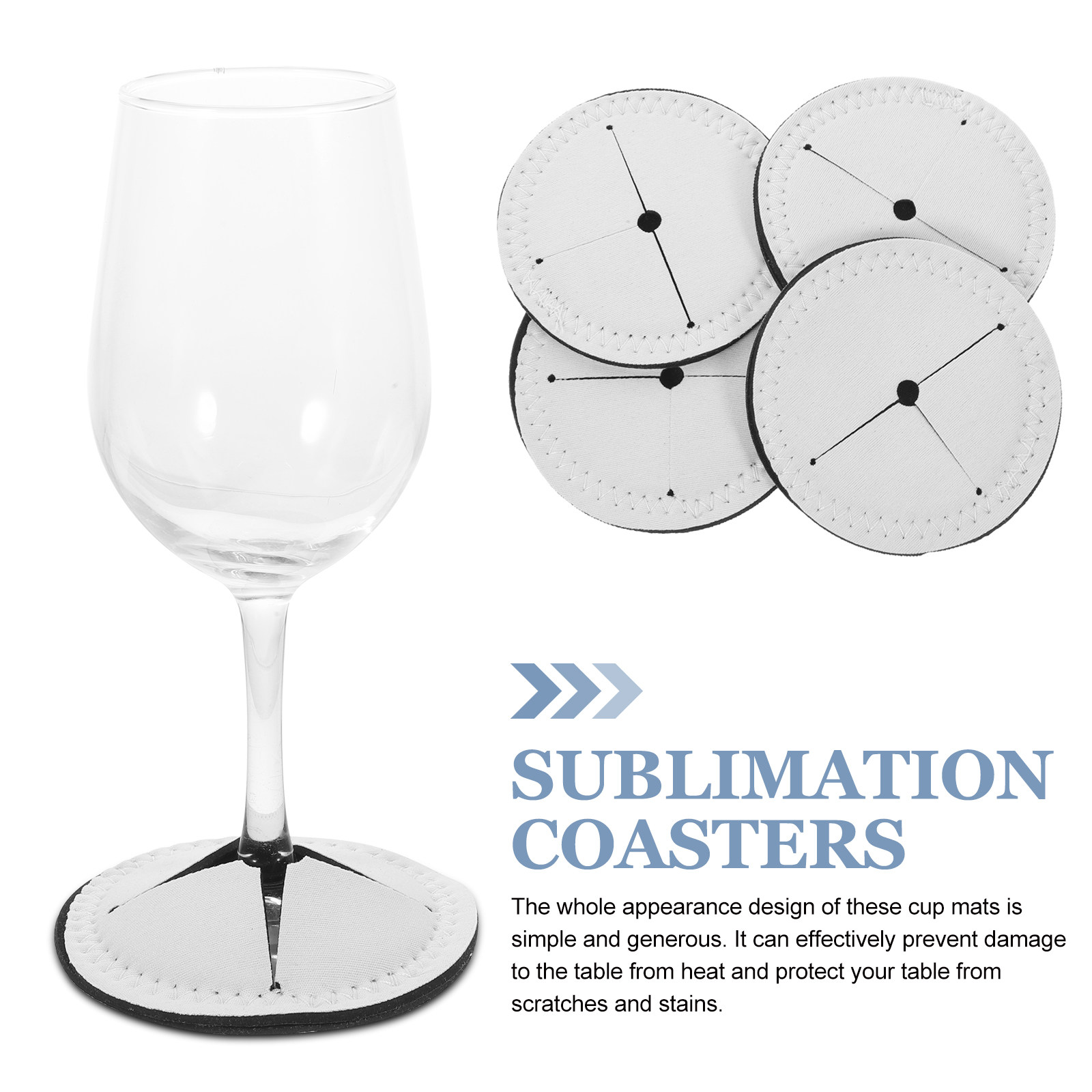 4Pcs Stem Glass Coasters Heat  – Coaster Sublimation Blank recenzja i cena