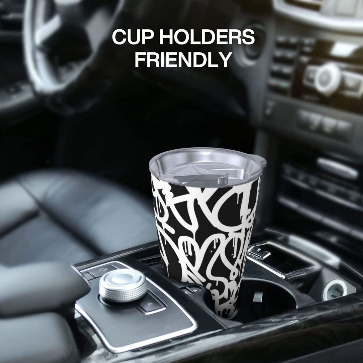 Black And White Graffiti Stain – Tumbler 20Oz White recenzja i cena