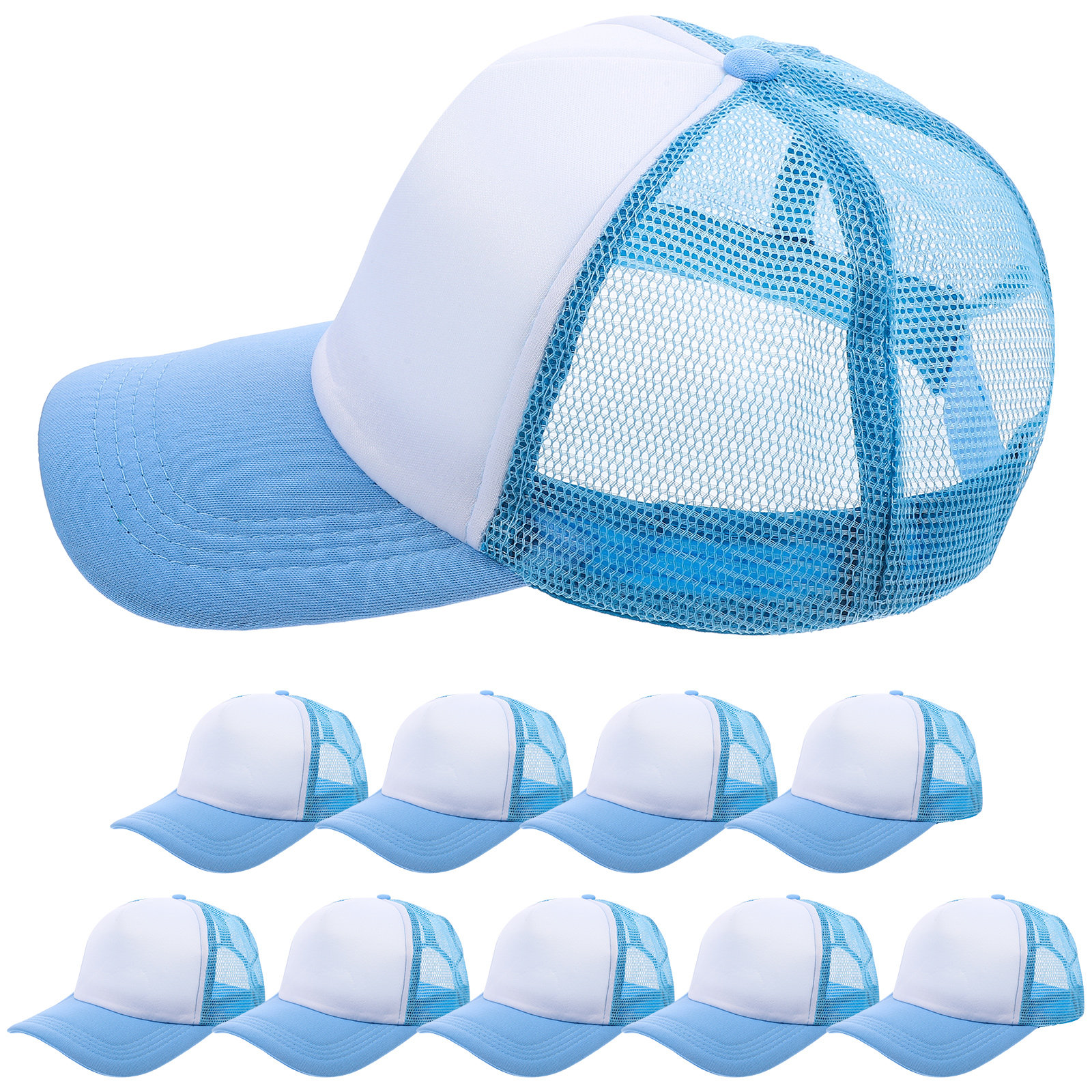 10Pcs Blank Baseball Hats Mesh – Hat Sublimation Blank recenzja i cena
