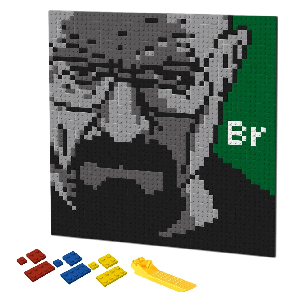 Retro Pixel Art Building Block – Puzzle Blank White recenzja i cena