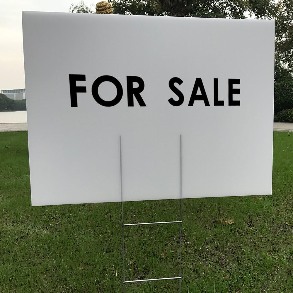 6 Pack 24x18 White Blank Lawn  – Yard Sign Blank recenzja i cena
