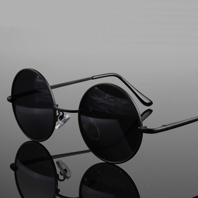 Retro Vintage Round Sunglasses – Metal Photo Panel recenzja i cena