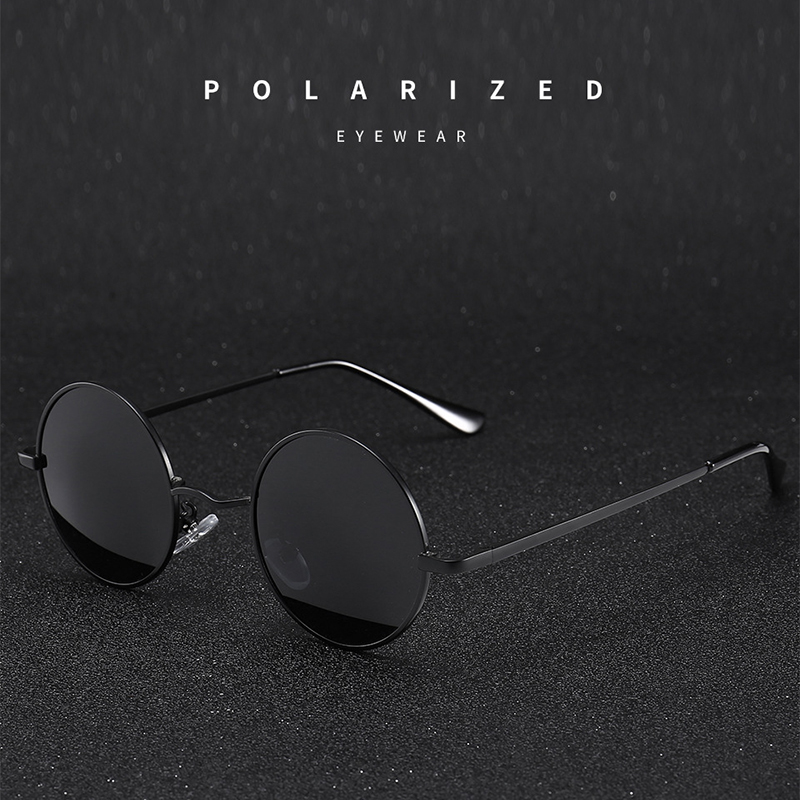 Retro Vintage Round Sunglasses – Metal Photo Panel recenzja i cena