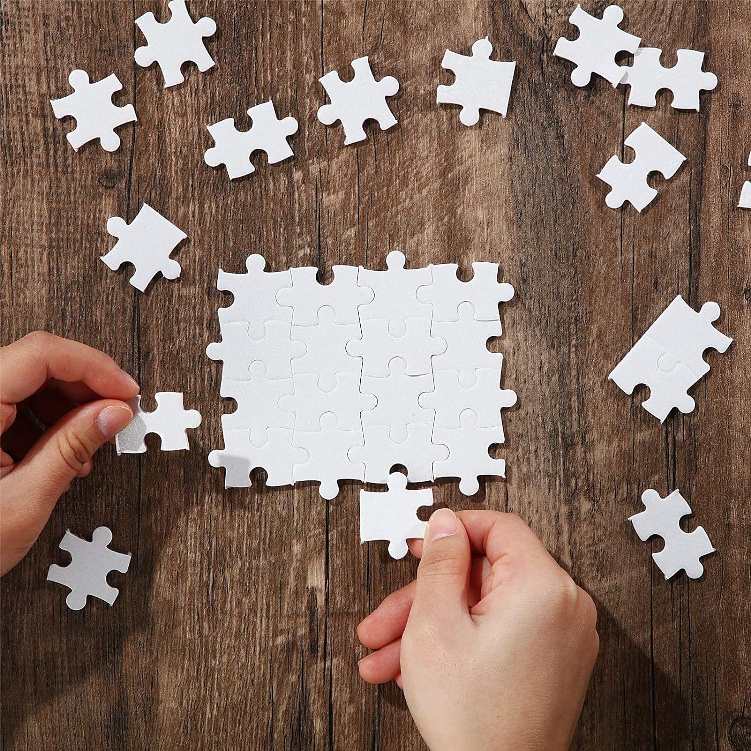 10sheets/lot Printable Jigsaw  – Puzzle Blank White recenzja i cena