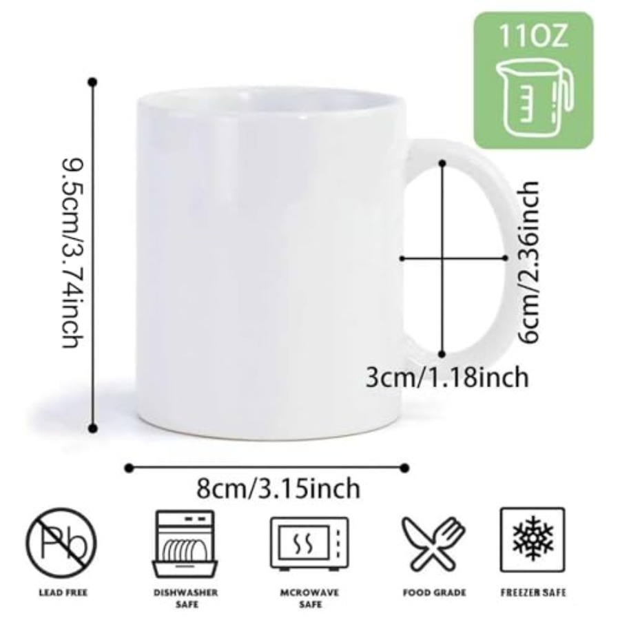 36pcs Sublimation Mugs 11oz Wh – Sublimation Mug White recenzja i cena
