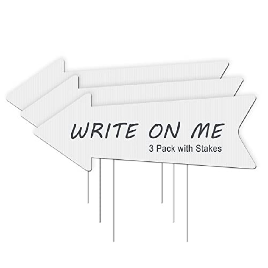 Blank Arrow Signs with Stakes  – Yard Sign Blank recenzja i cena
