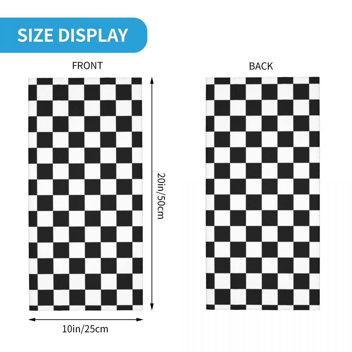 Black And White Checkered Band – Bandana Blank White recenzja i cena