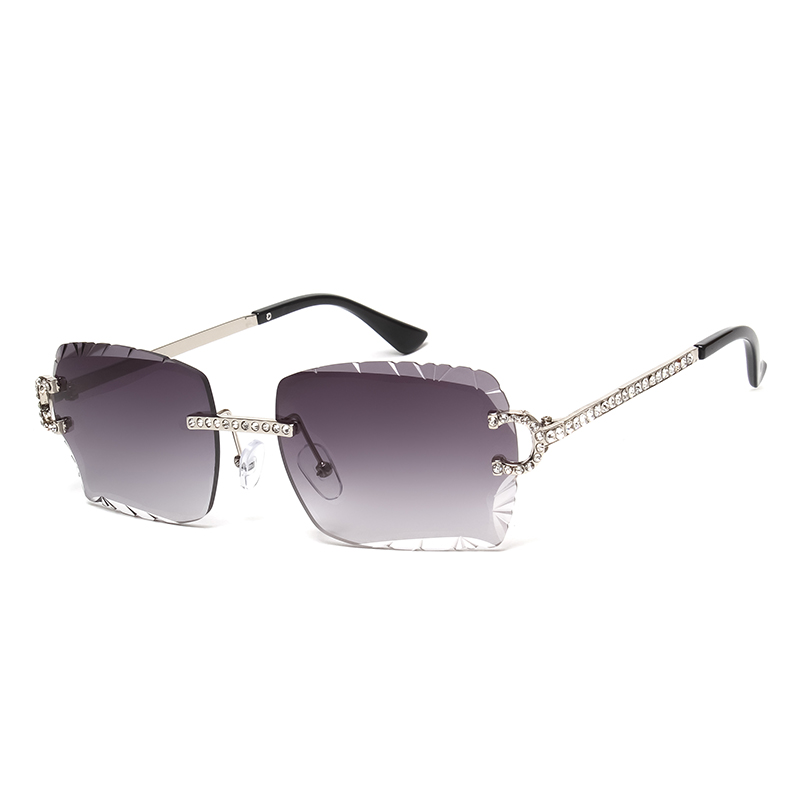 Fashion Rimless Square Sunglas – Metal Photo Panel recenzja i cena