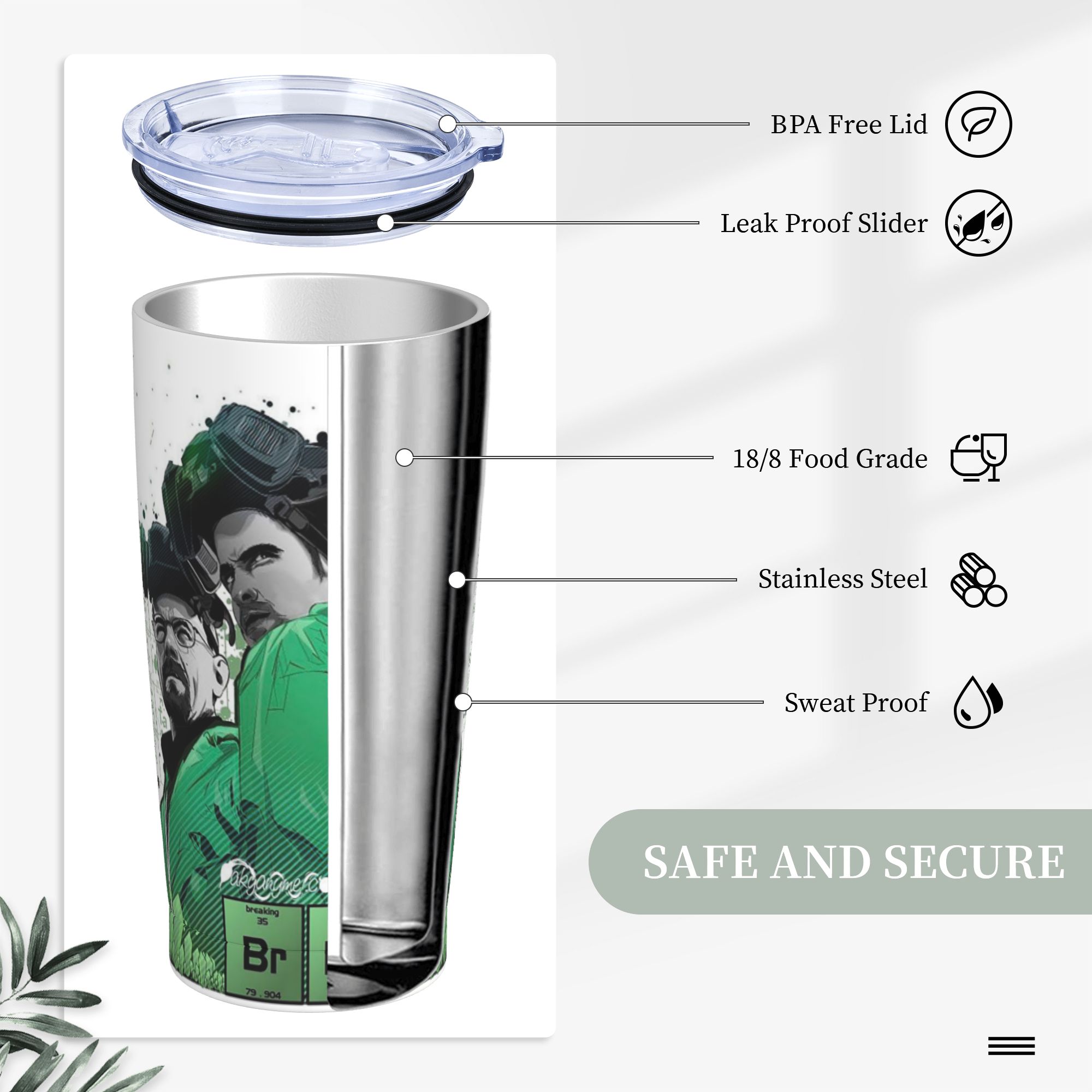 Breaking Bad Walter White Tumb – Tumbler 20Oz White recenzja i cena