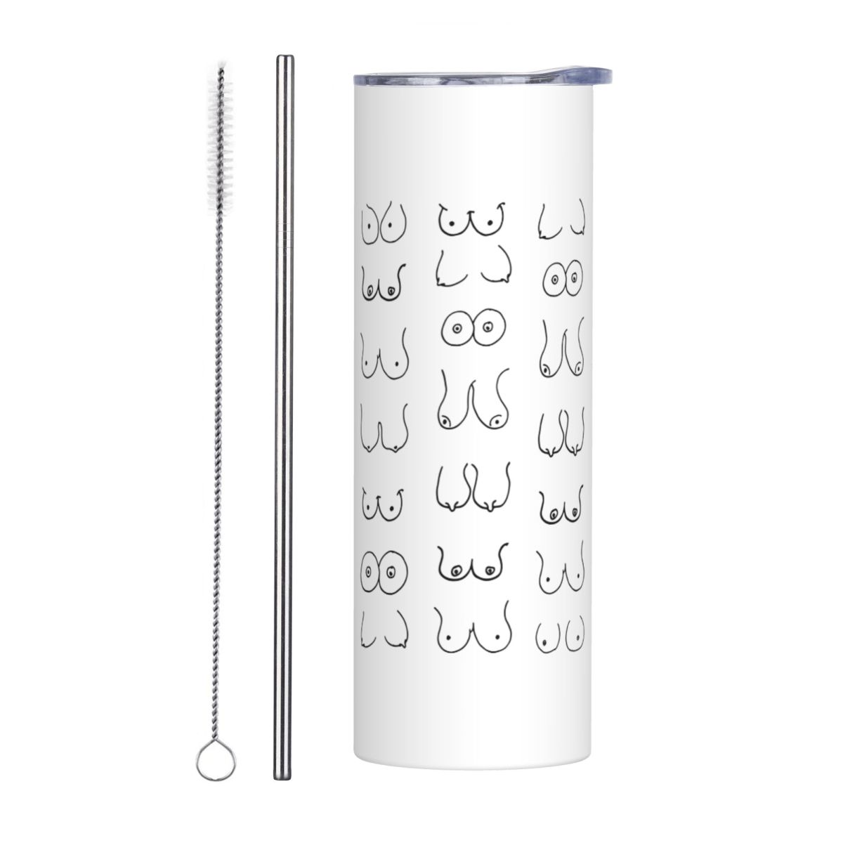 Black And White Tits Drawing S – Tumbler 20Oz White recenzja i cena