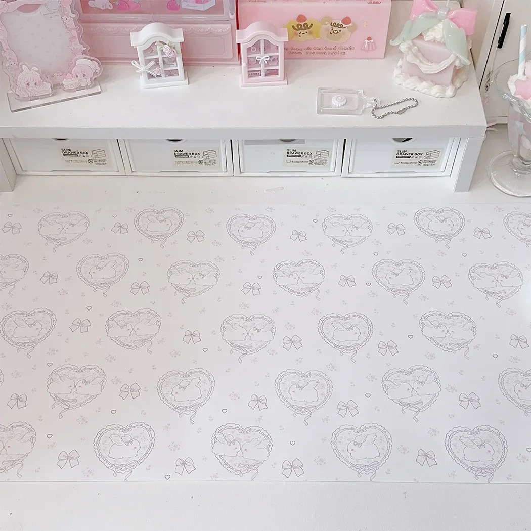 Kawaii Pink Rabbit Leather Des – Mouse Pad Blank Sublimation recenzja i cena
