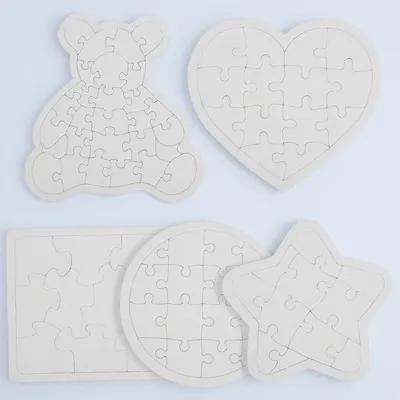 5Pcs White Blank Jigsaw Puzzle – Puzzle Blank White recenzja i cena