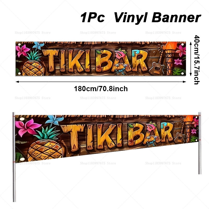 Tiki Bar Banner Tropical Hawai – Yard Sign Blank recenzja i cena