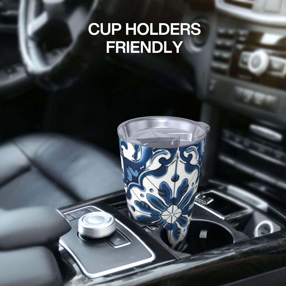 Blue And White Majolica Patter – Tumbler 20Oz White recenzja i cena