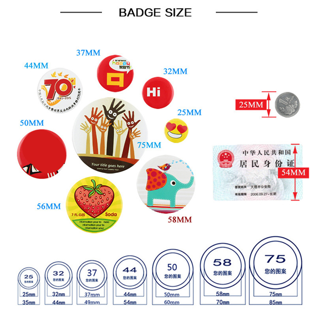 100Pcs/set Plastic Blank Badge – Button Badge Blank recenzja i cena