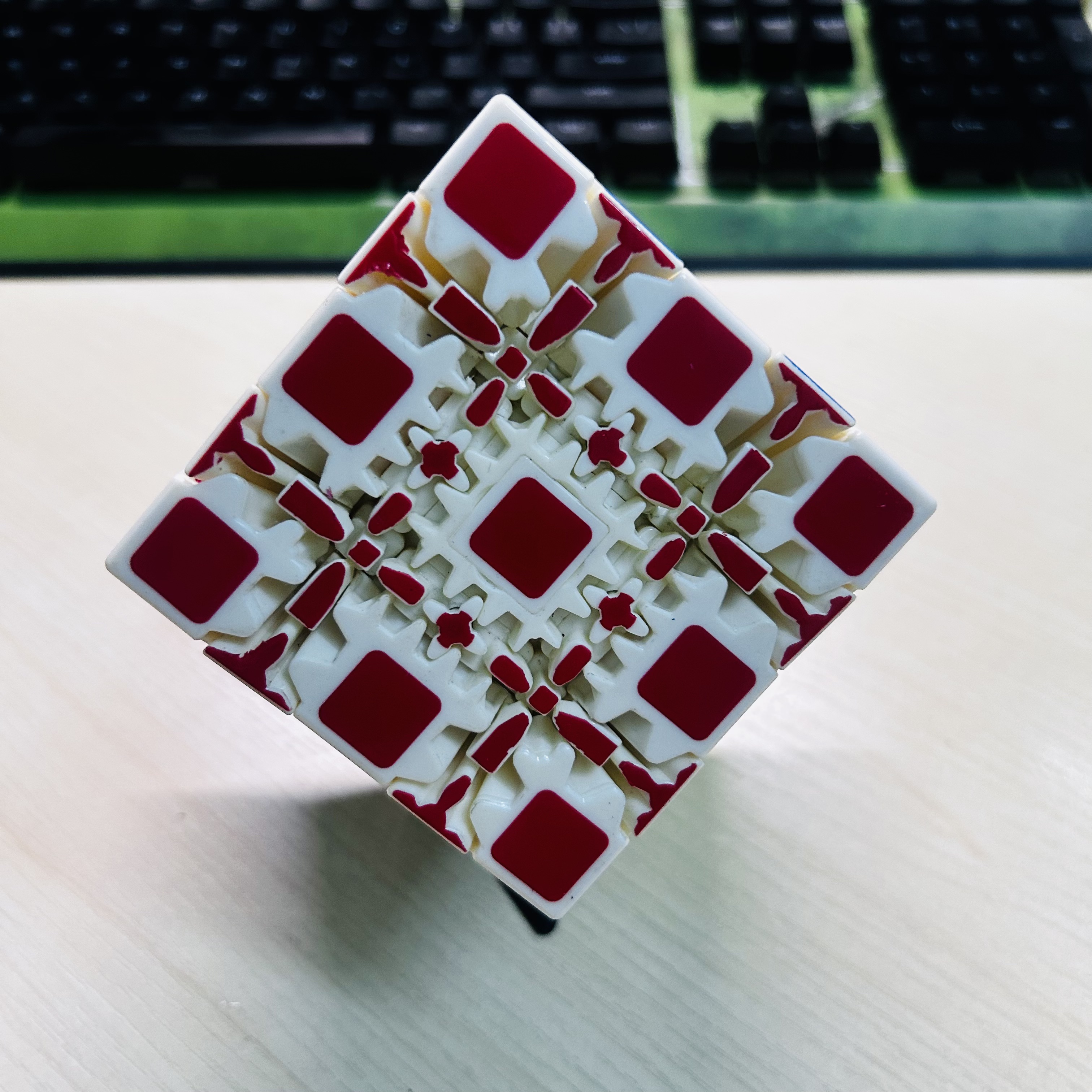 Collection Cube 5x5 Gear Cube  – Puzzle Blank White recenzja i cena