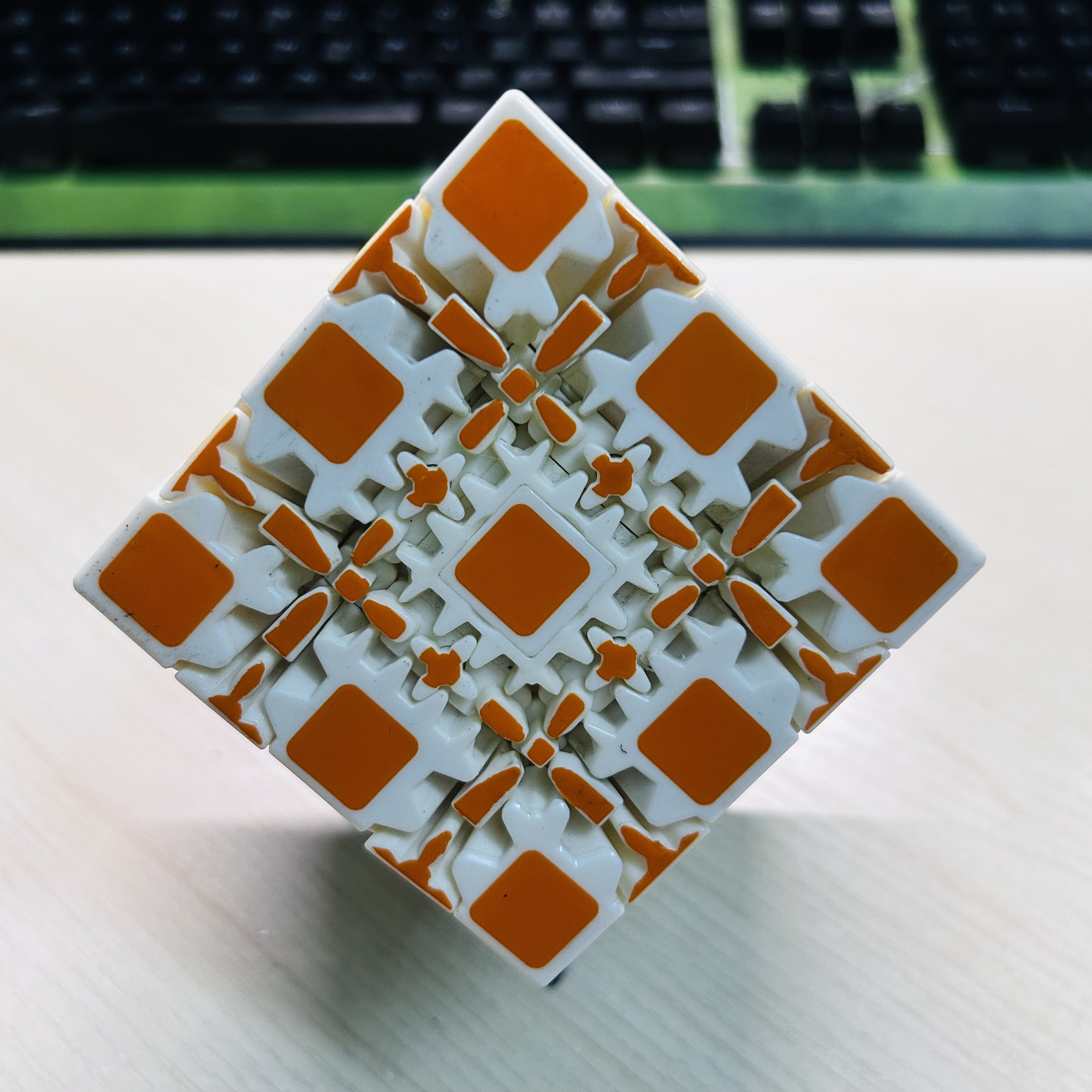 Collection Cube 5x5 Gear Cube  – Puzzle Blank White recenzja i cena