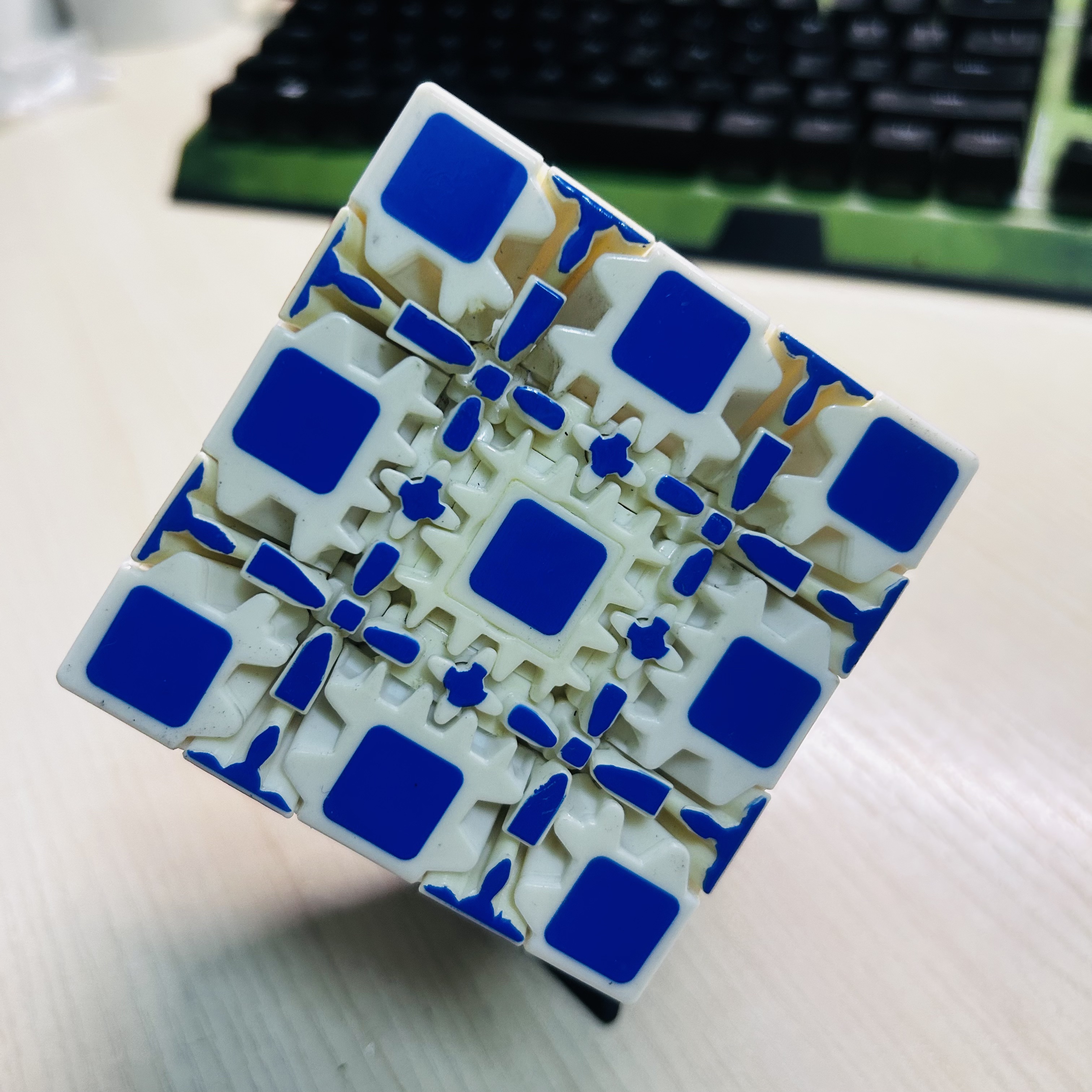 Collection Cube 5x5 Gear Cube  – Puzzle Blank White recenzja i cena