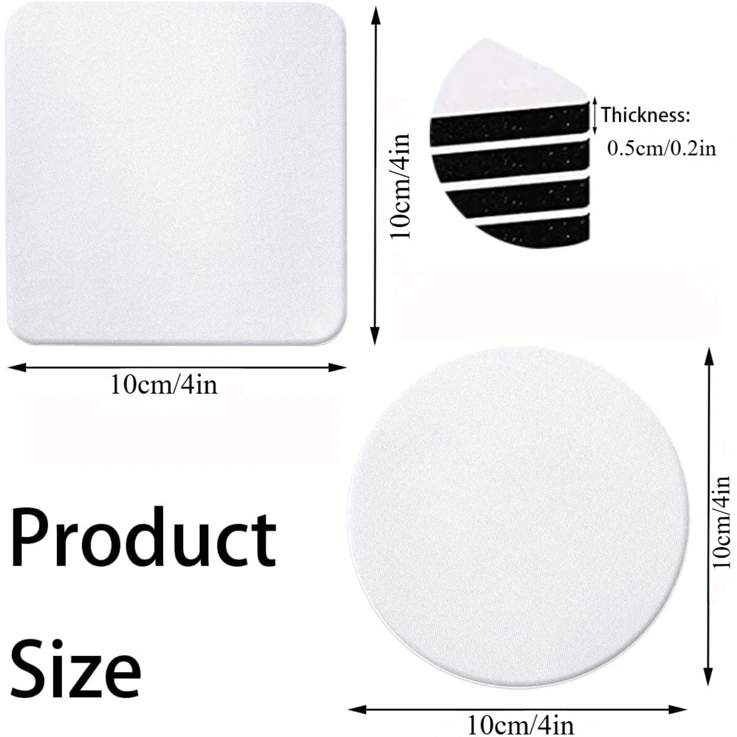 30/50 Pcs Square and Round Sub – Coaster Sublimation Blank recenzja i cena