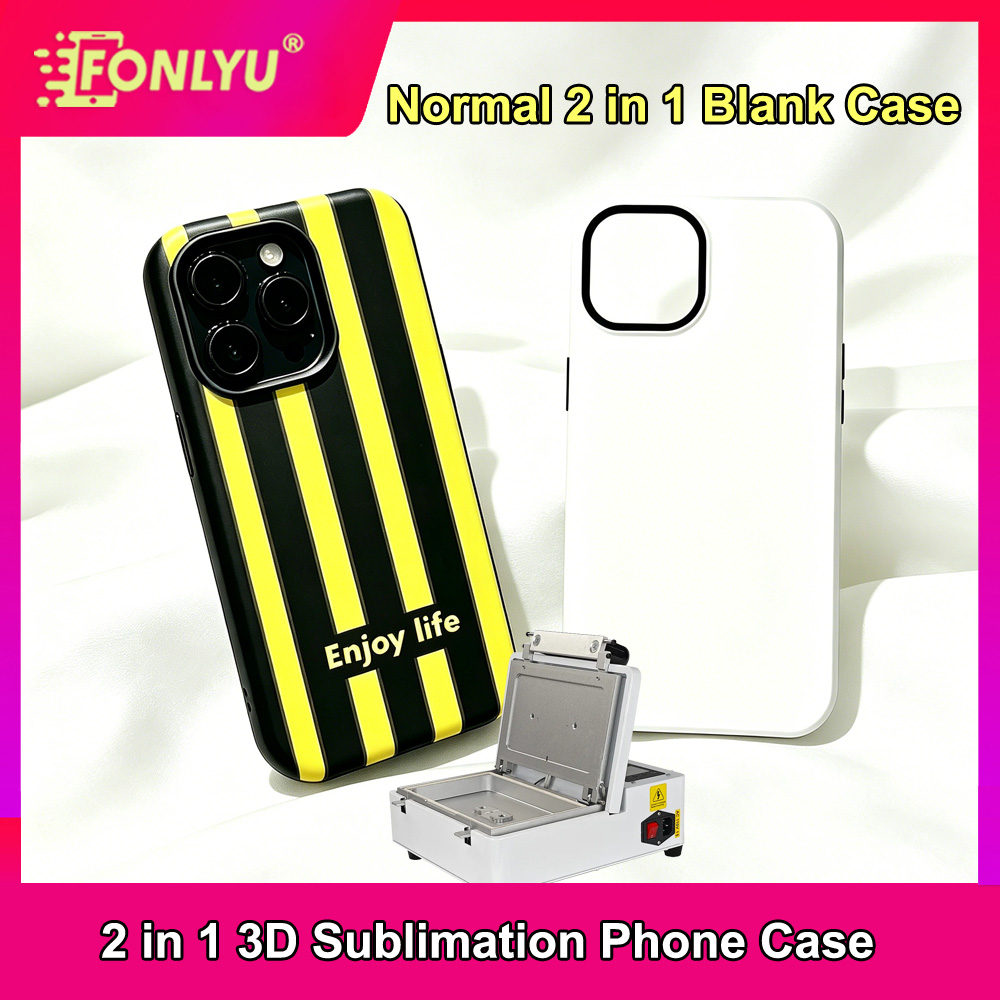 FONLYU 10pc 2 in 1 Blank Phone – Phone Case Blank Print recenzja i cena