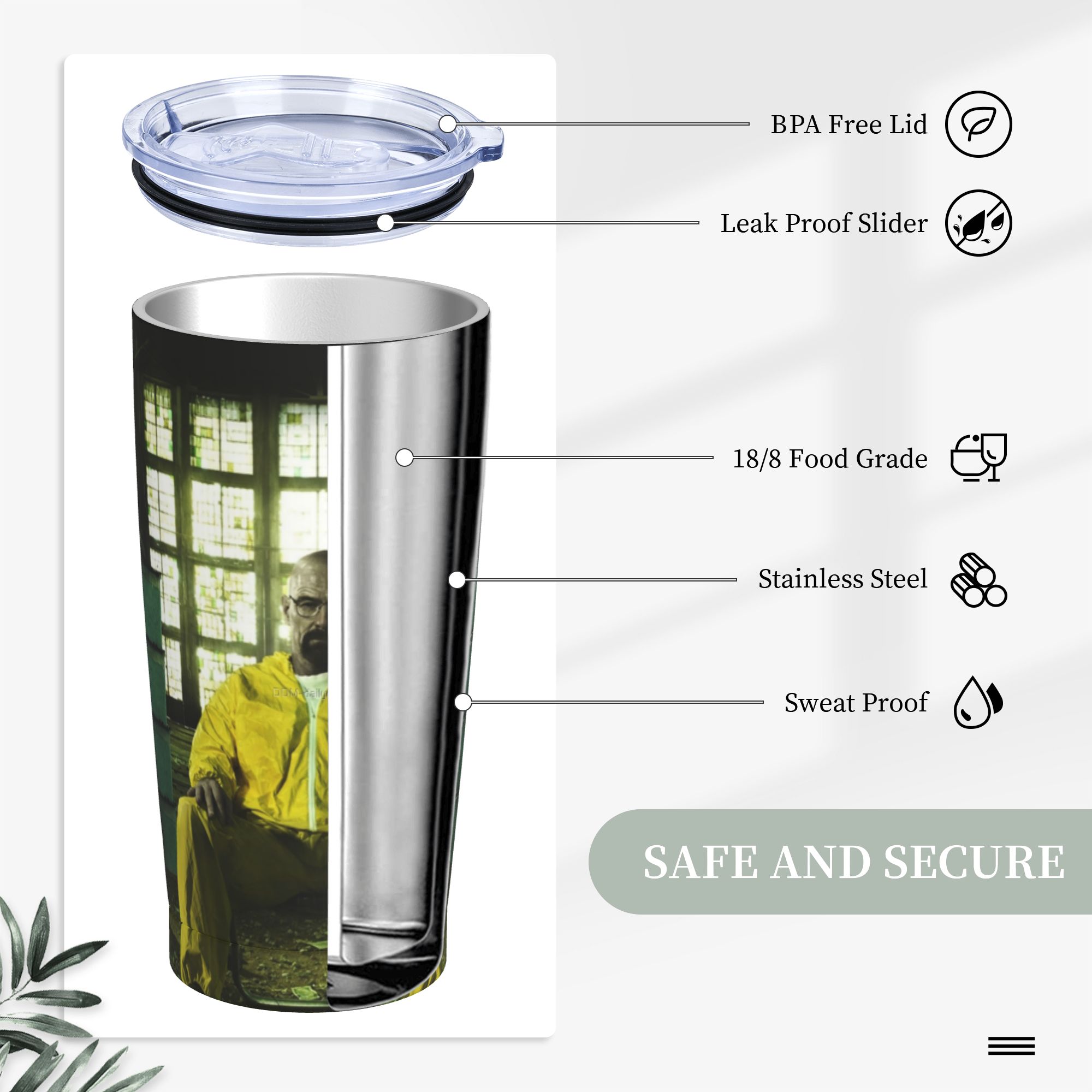 Breaking Bad Walter White Tumb – Tumbler 20Oz White recenzja i cena