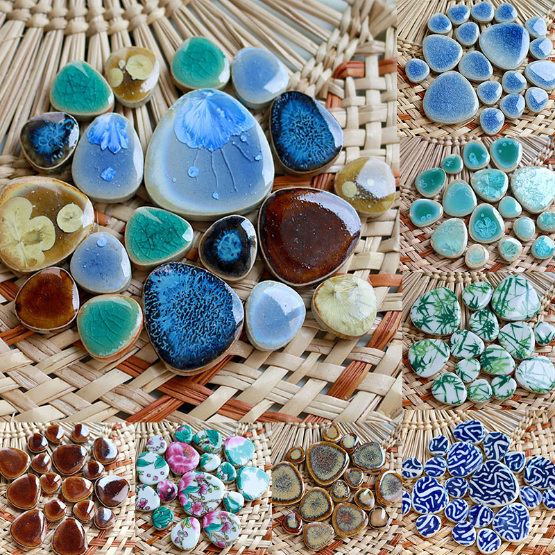 100g DIY Ceramic Mosaic Tiles  – Ceramic Tile Blank recenzja i cena