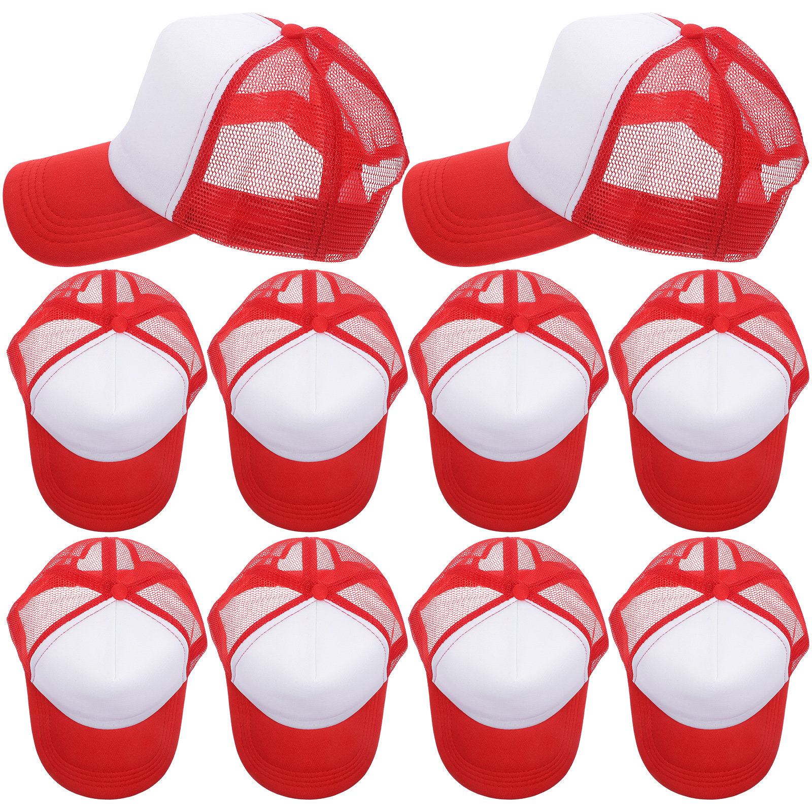 10Pcs DIY Blank Mesh Baseball  – Hat Sublimation Blank recenzja i cena