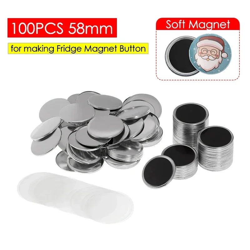 50/100PCS 25-75mm Magnet Refri – Button Badge Blank recenzja i cena